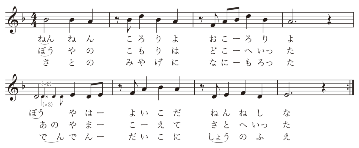 むかしながらの子守歌【0・1・2歳児のふれあいわらべうた】|みんなの幼児と保育