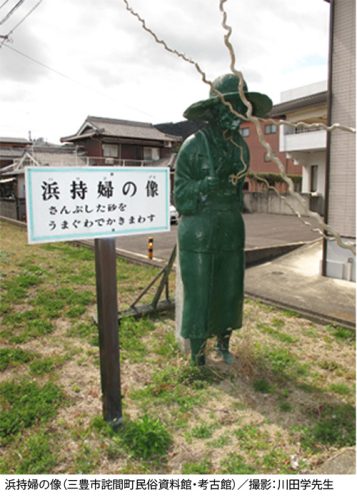 浜持夫の像(三豊市詫間町民俗資料館・考古館)/撮影:川田学先生